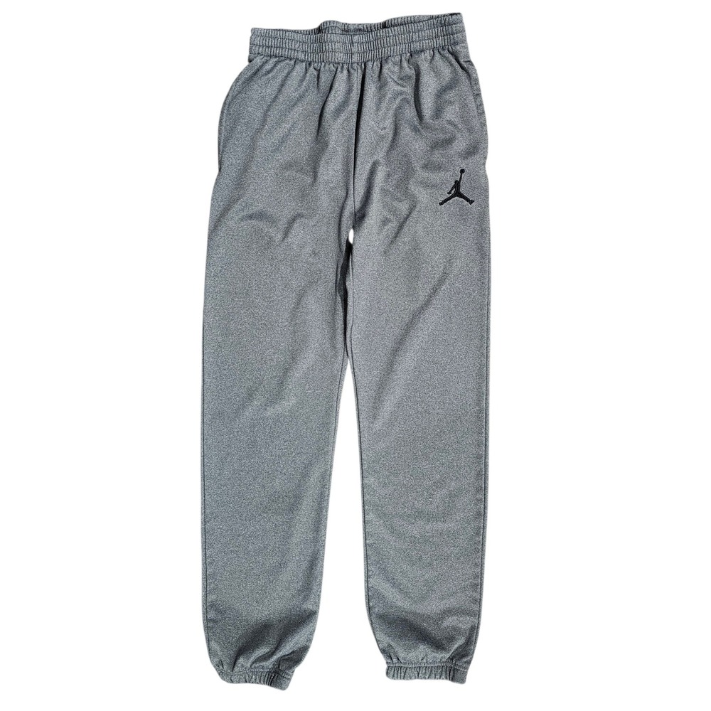 Jordan Jumpman Kids XL Gray Dri-FIT Fleece Jogger Sweatpants Athletic